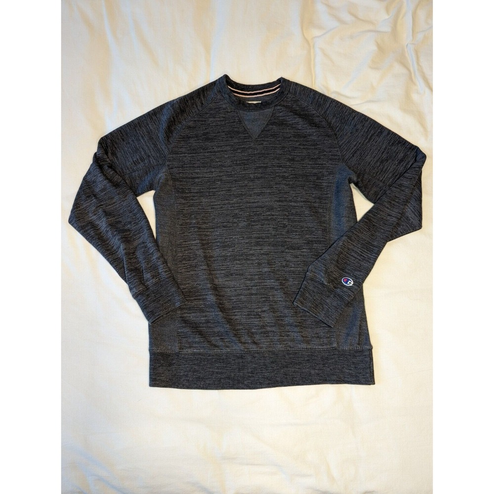 Vintage Champion Crewneck Pullover Sweater Embroidered‎ Charcoal Gray Medium